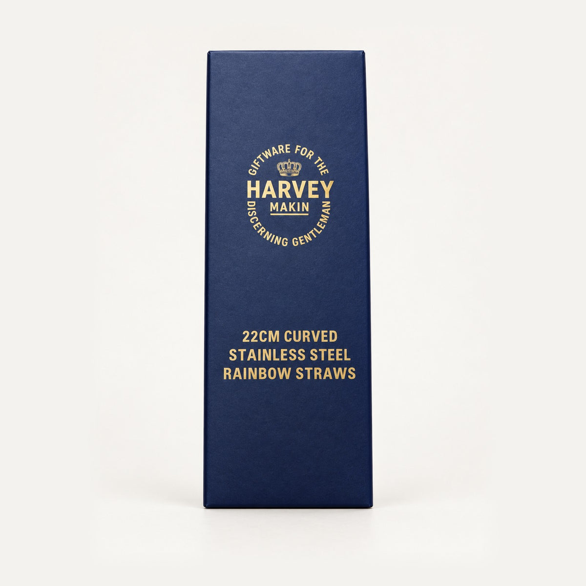 Harvey Makin 22cm curved stainless steel rainbow straws gift box