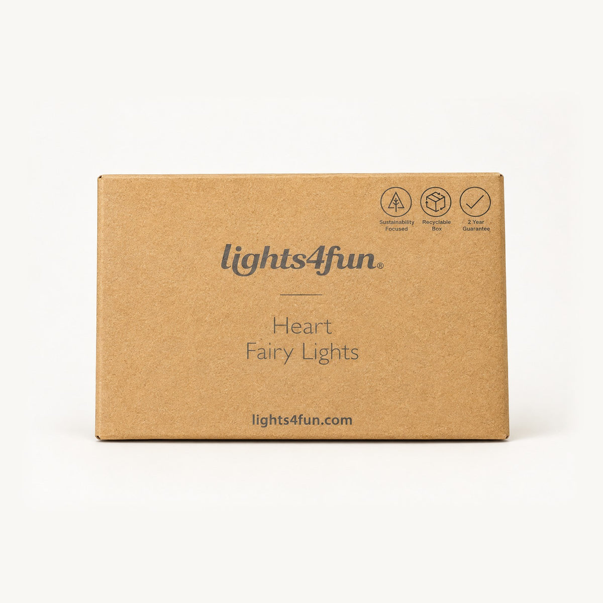Lights4fun Heart Fairy Lights, 240V plug-in, boxed