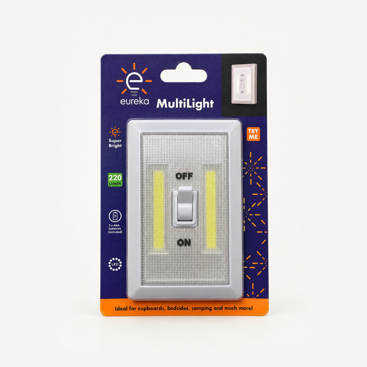 Eureka MultiLight 220 lumen battery switch light