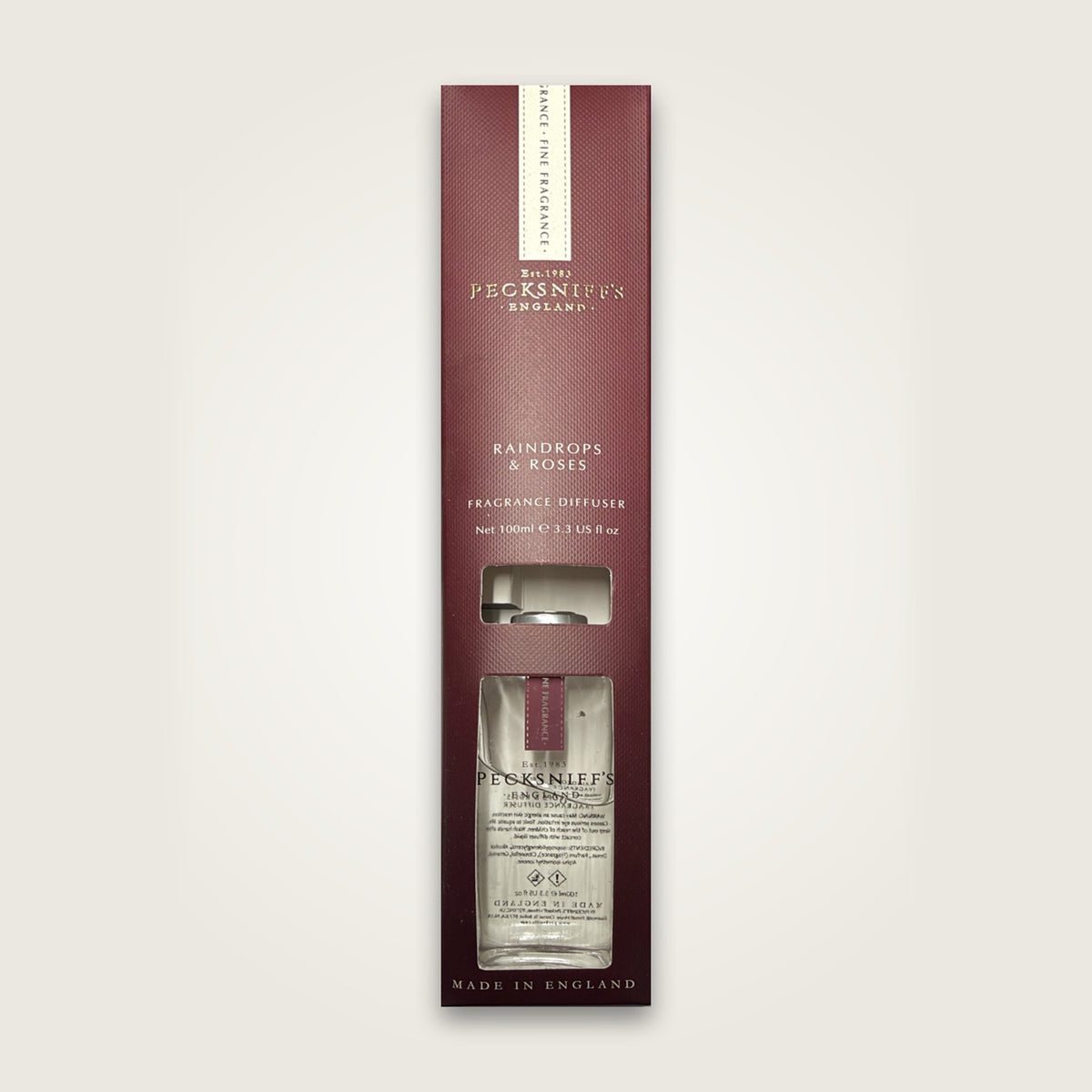 Pecksniff's Raindrops & Roses fragrance diffuser 100ml