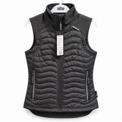 Site Docherty Women’s Quilted Gilet – Black – UK 6