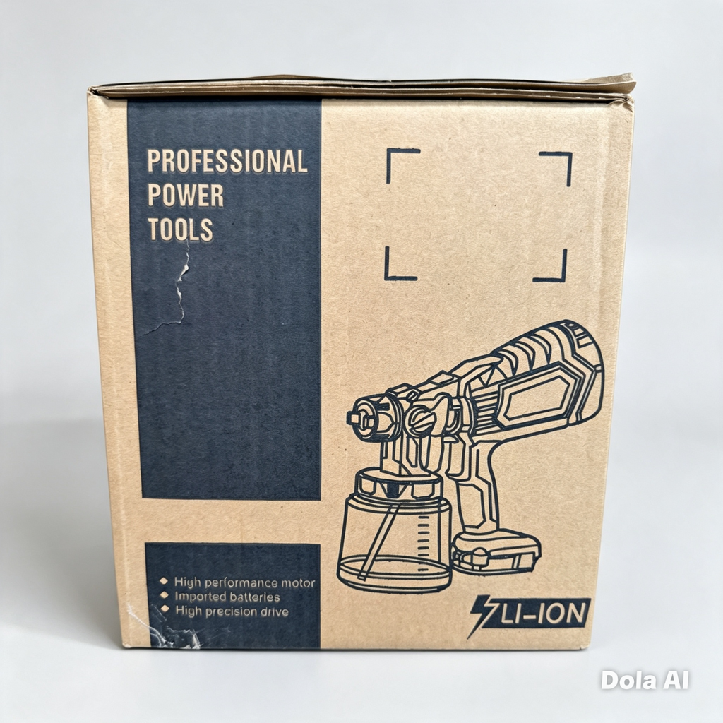 Cordless Li-Ion Portable Paint Spray Gun – HVLP – Rechargeable – Brand New
