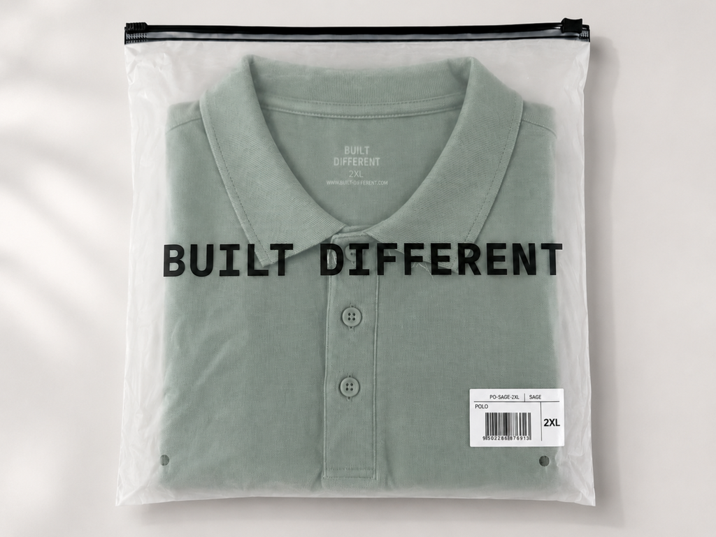 Built Different job lot – sample styles and colours