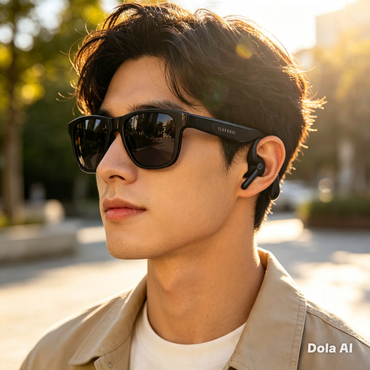 Earldom Voguebeam Smart Sunglasses – Air Conduction – Bluetooth – UV400 – IPX6 –