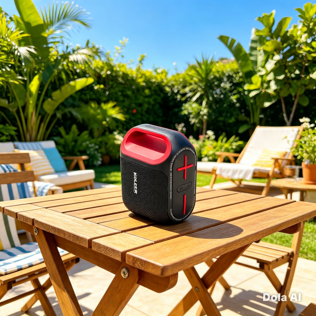KOLEER H52 PORTABLE WIRELESS SPEAKER – BIG BASS, LONG PLAYTIME