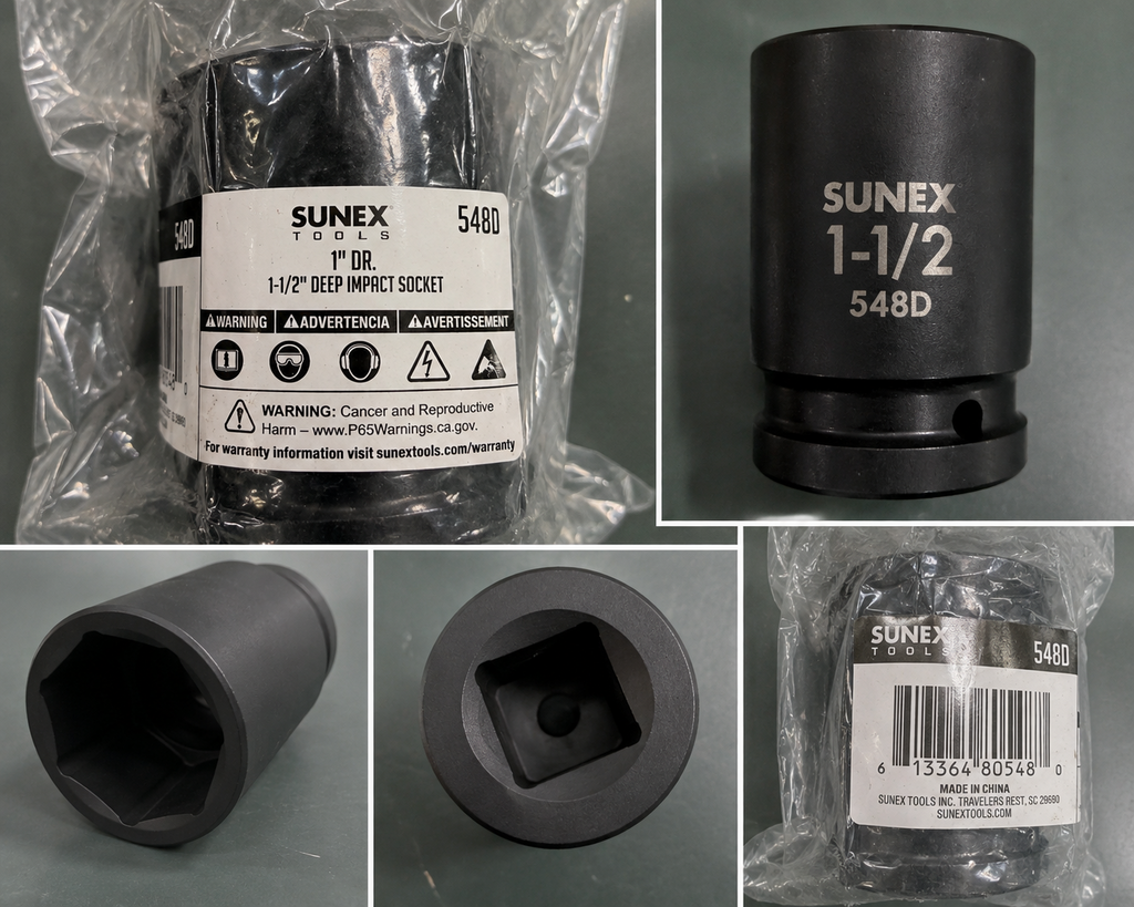 Sunex 548D Deep Impact Socket – 1-1/2″, 1″ Drive