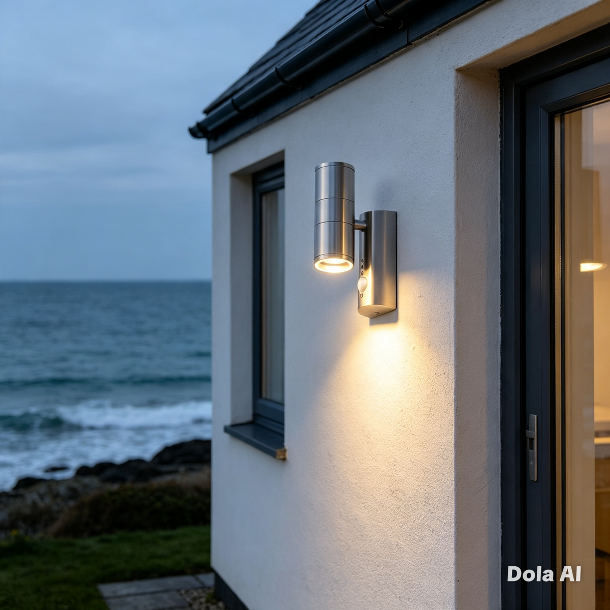 Coast Islay PIR Up/Down Wall Light – IP44 – 316 Stainless Steel – 2×GU10 – Senso