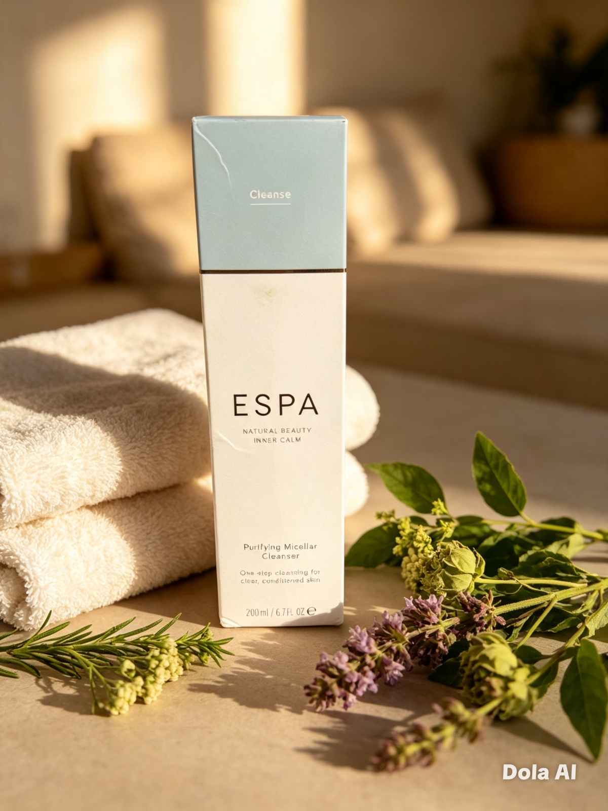 ESPA Purifying Micellar Cleanser 200ml Gentle No-Rinse Makeup Remover All Skin T