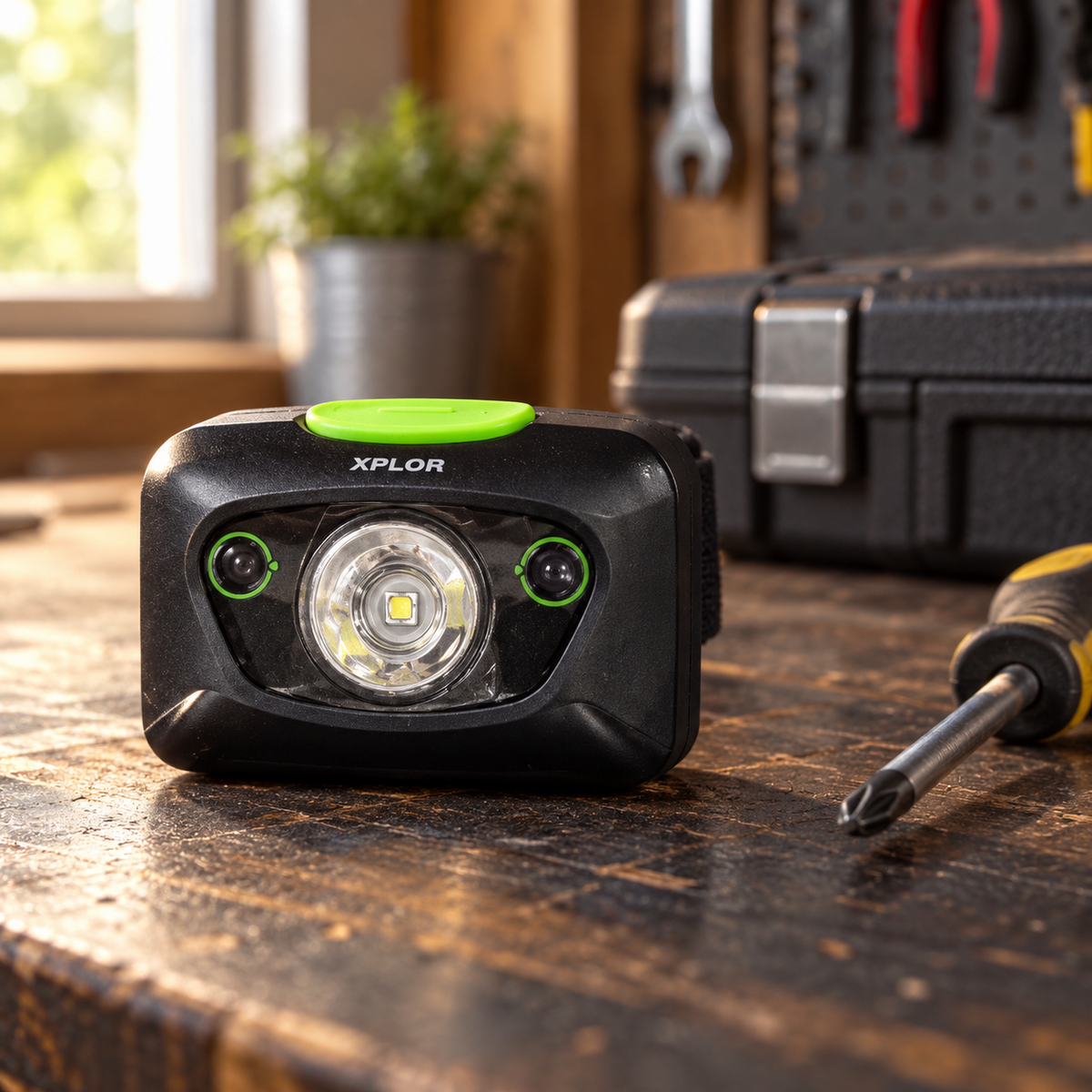 GP XPLOR PH15 LED Head Torch 300 Lumens Motion Sensor IPX6 Camping DIY