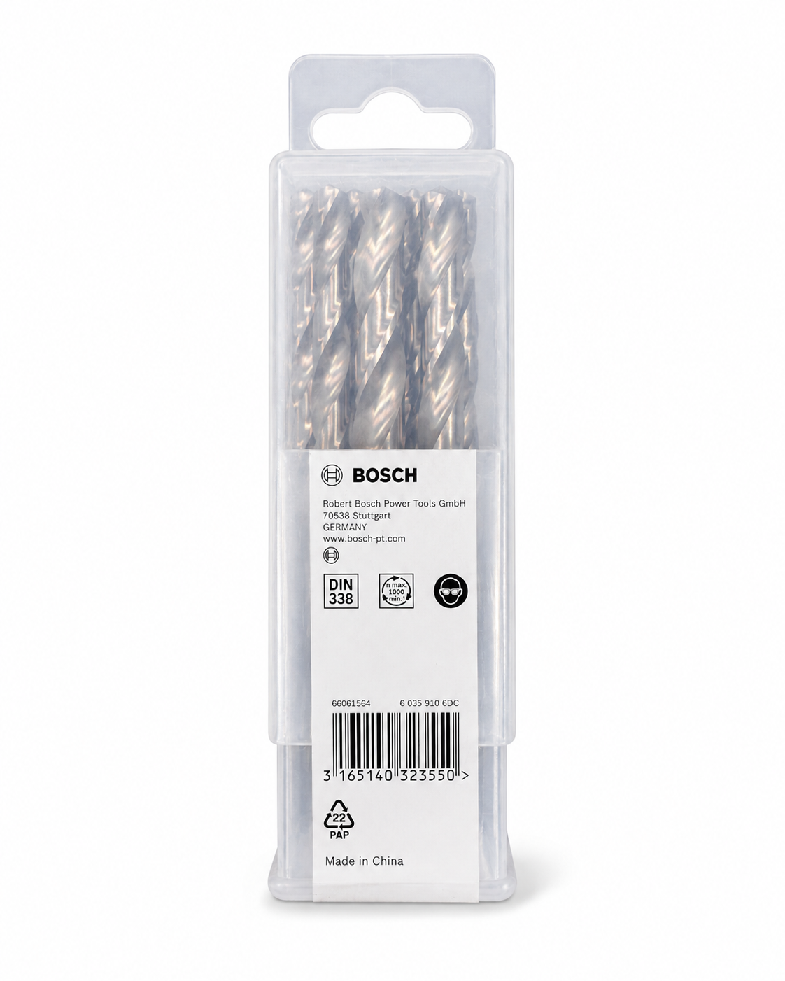 Bosch HSS-G Metal Drill Bits – 9.8mm, Pack of 5