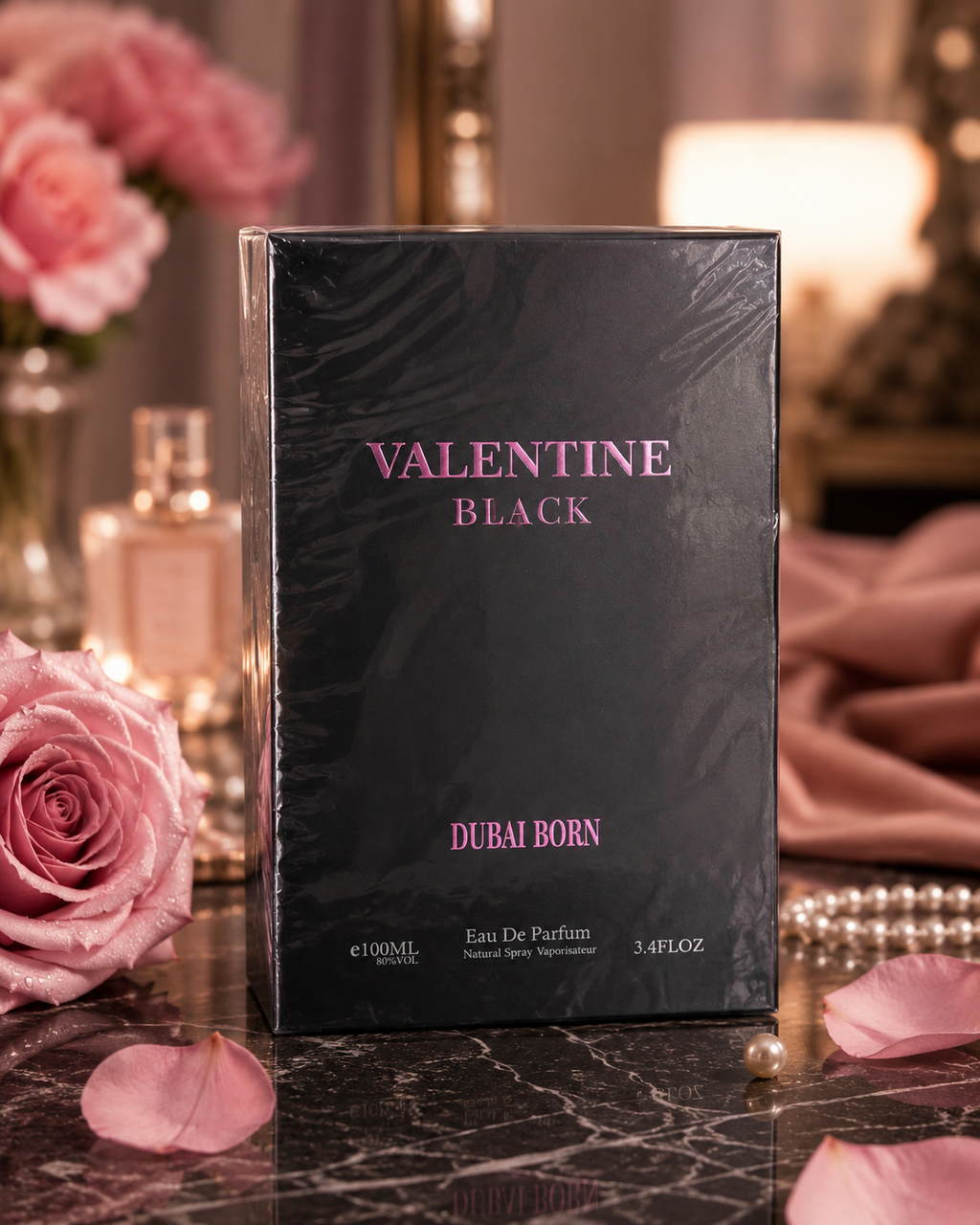 Valentine Black Dubai Born Eau de Parfum 100ml EDP Brand New Sealed