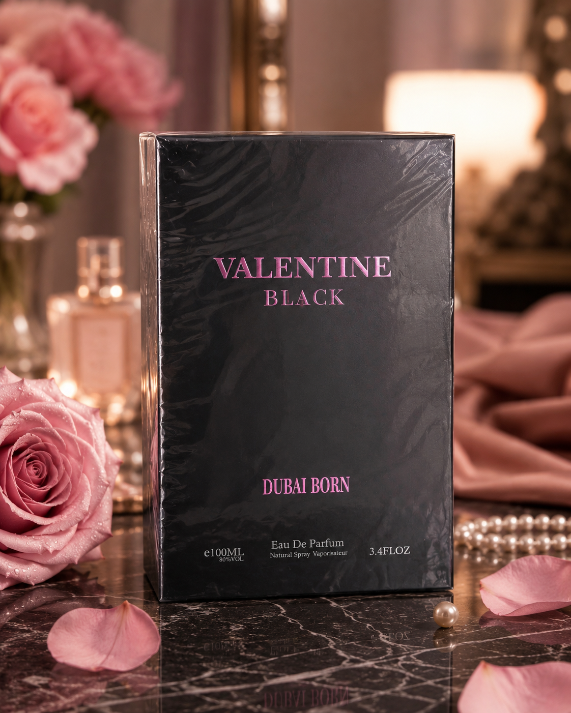 Valentine Black Dubai Born Eau de Parfum 100ml EDP Brand New Sealed
