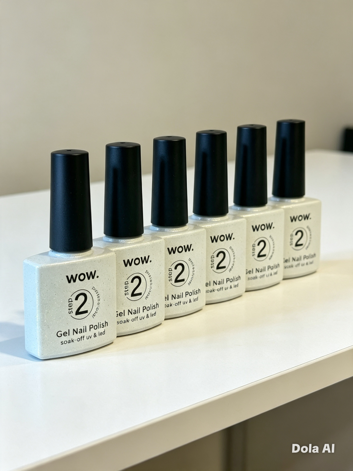 WOW Gel Nail Polish – Colour 04 Cream Shimmer – Soak-Off UV/LED – Step 2 – 6 Bot