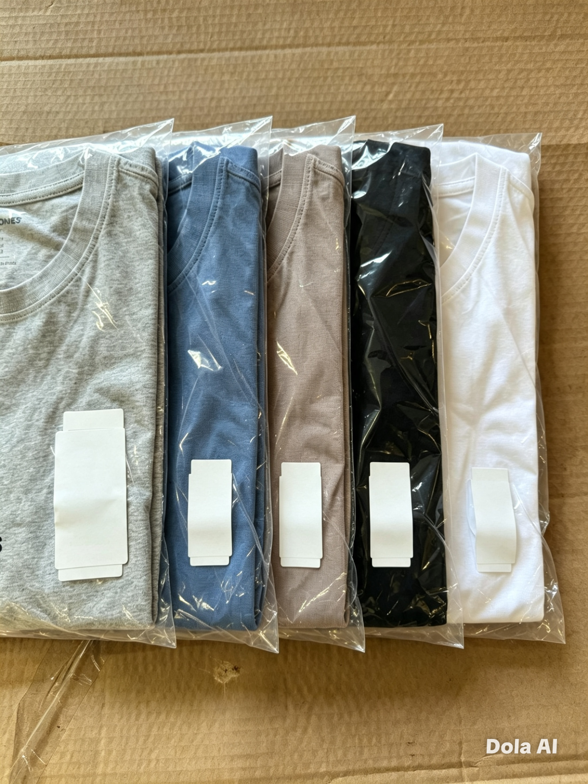 Jack & Jones Crew-Neck T-Shirts – Medium – Pack of 5