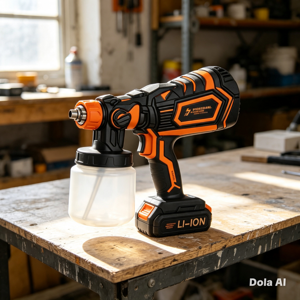 Cordless Li-Ion Portable Paint Spray Gun – HVLP – Rechargeable – Brand New