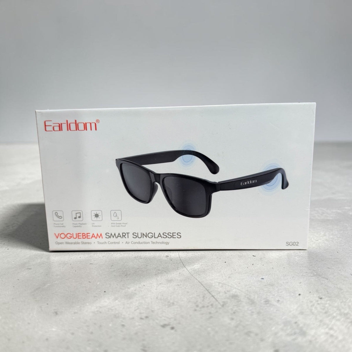 Earldom Voguebeam Smart Sunglasses – Air Conduction – Bluetooth – UV400 – IPX6 –