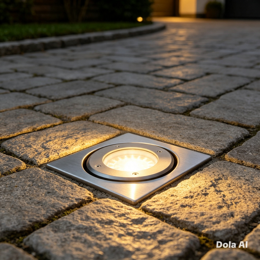 3.9W LED Recessed Ground Deck Light – IP68 12V – Round Stainless Steel