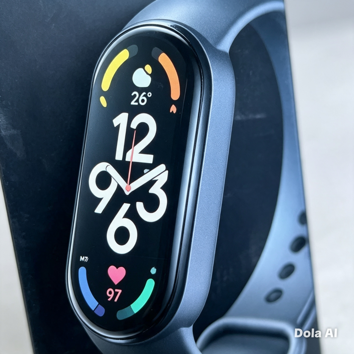 M7 Smart Band 7 – Fitness Tracker – AMOLED Display – Heart Rate – Blue – New
