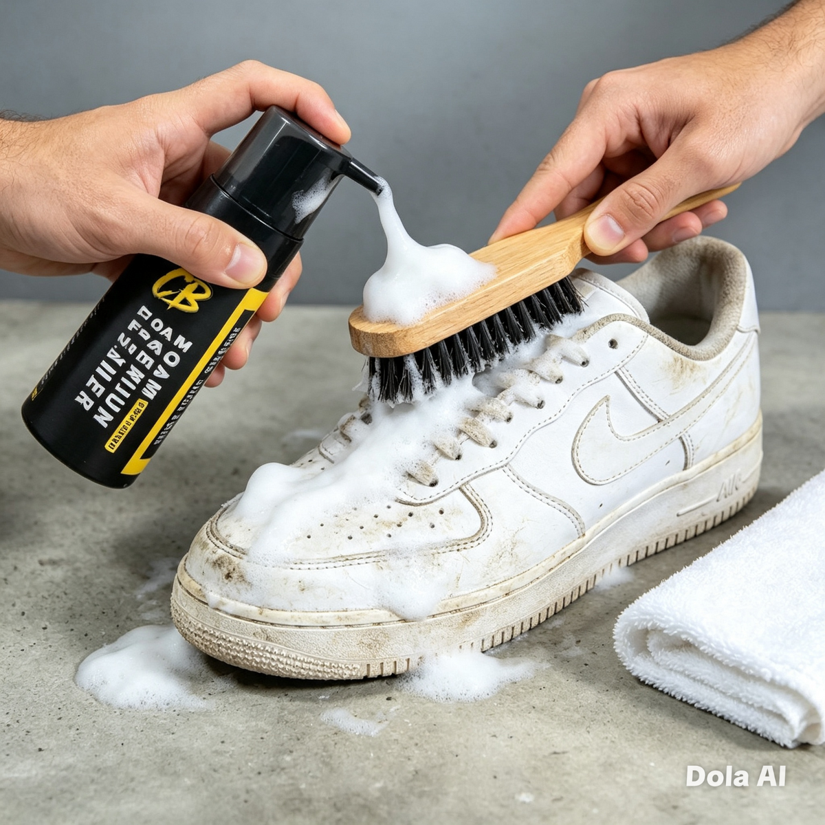 CB Premium Shoe Cleaner Kit – Foam + Brush + Towel – 150ml – Brand New