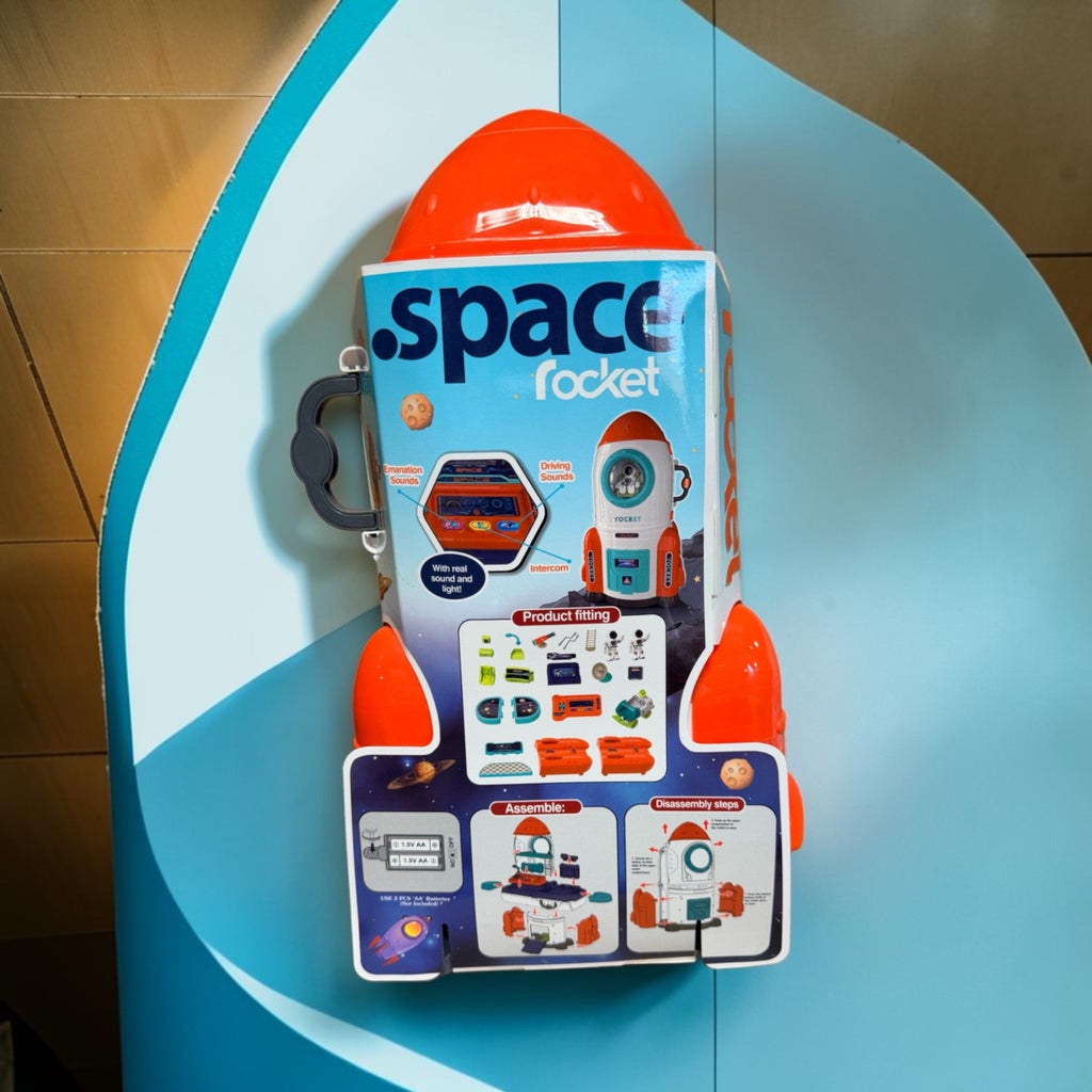2-in-1 Space Rocket Playset – Lights & Sounds – Brand New Sealed