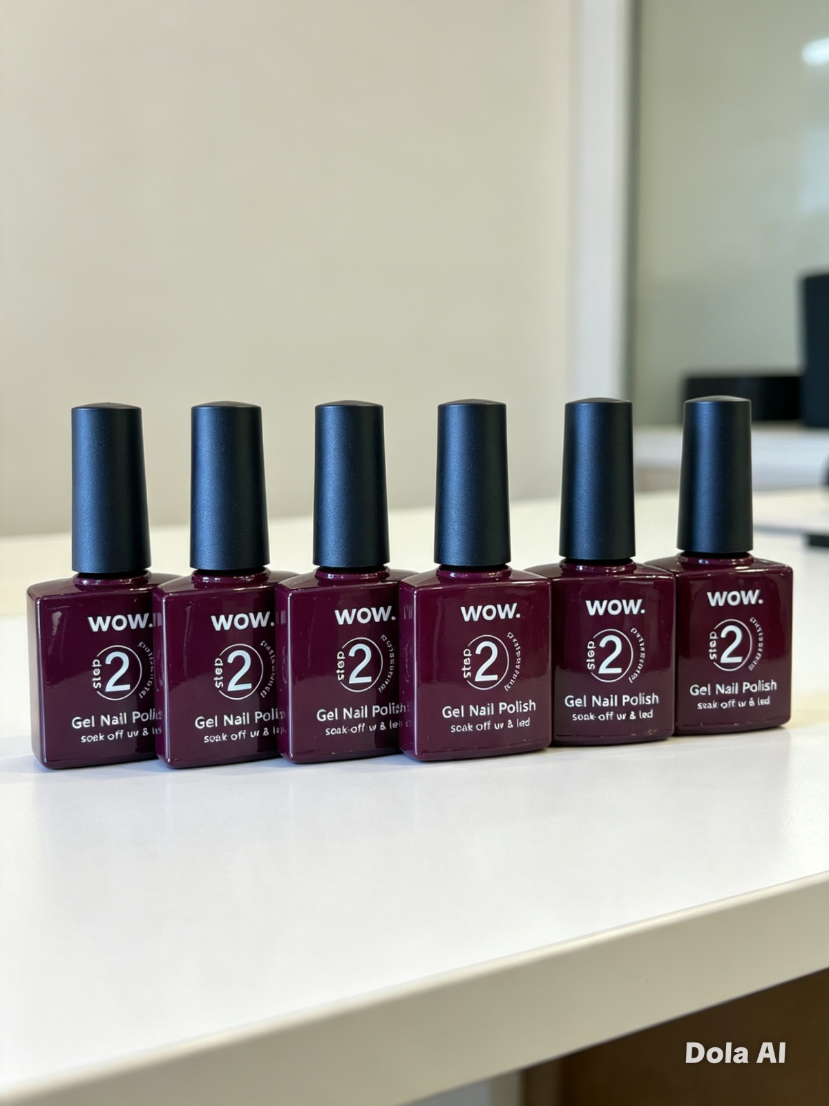 WOW Gel Nail Polish – Colour 36 – Soak-Off UV/LED – Step 2 – 6 Bottles – New