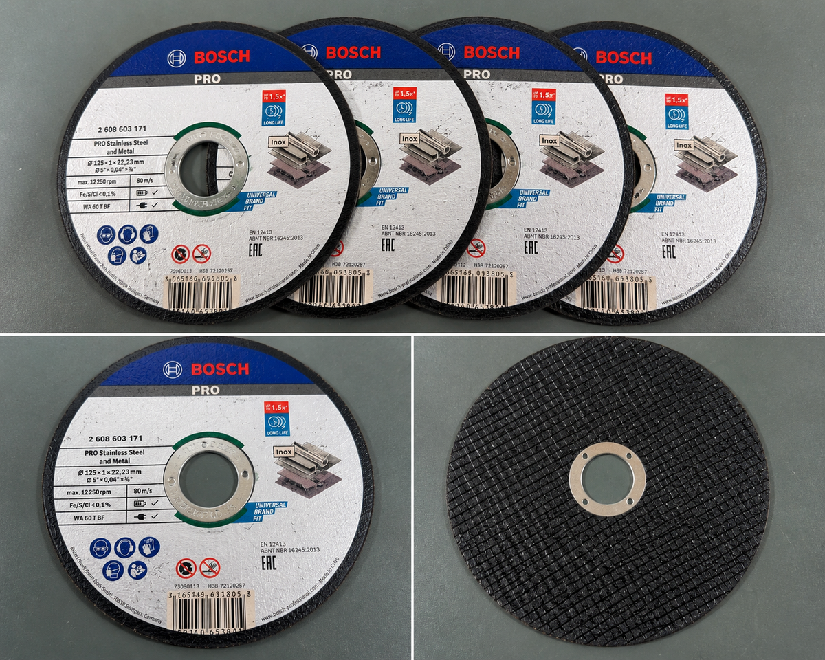 4 Bosch PRO 125mm Metal Cutting Discs – 2608603171
