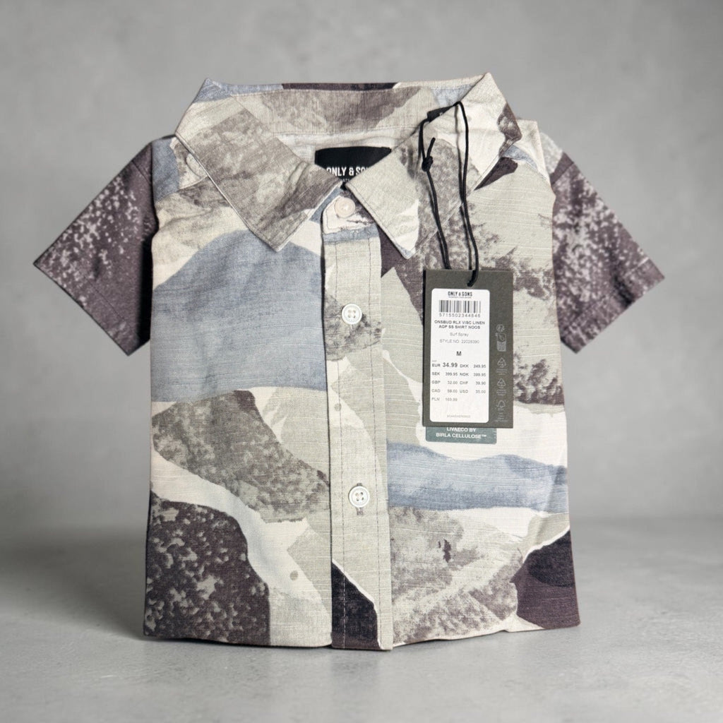 ONLY & SONS Relaxed Short-Sleeve Shirt – Surf Spray – M