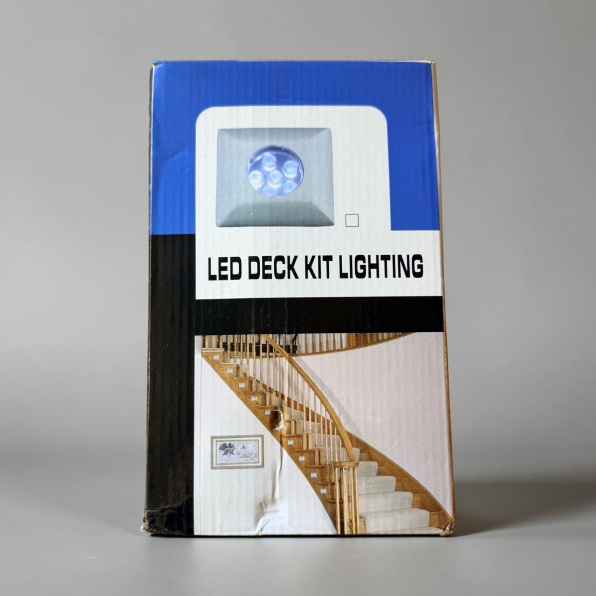 5x Blue LED Deck Lights – IP65 12V Recessed Step/Stair Lighting – Indoor/Outdoor