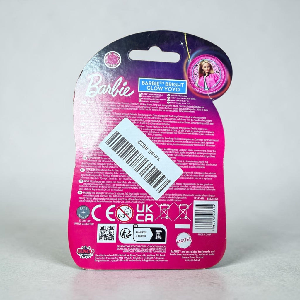 Official Barbie Bright Glow Yo-Yo – Light-Up – Brand New Sealed