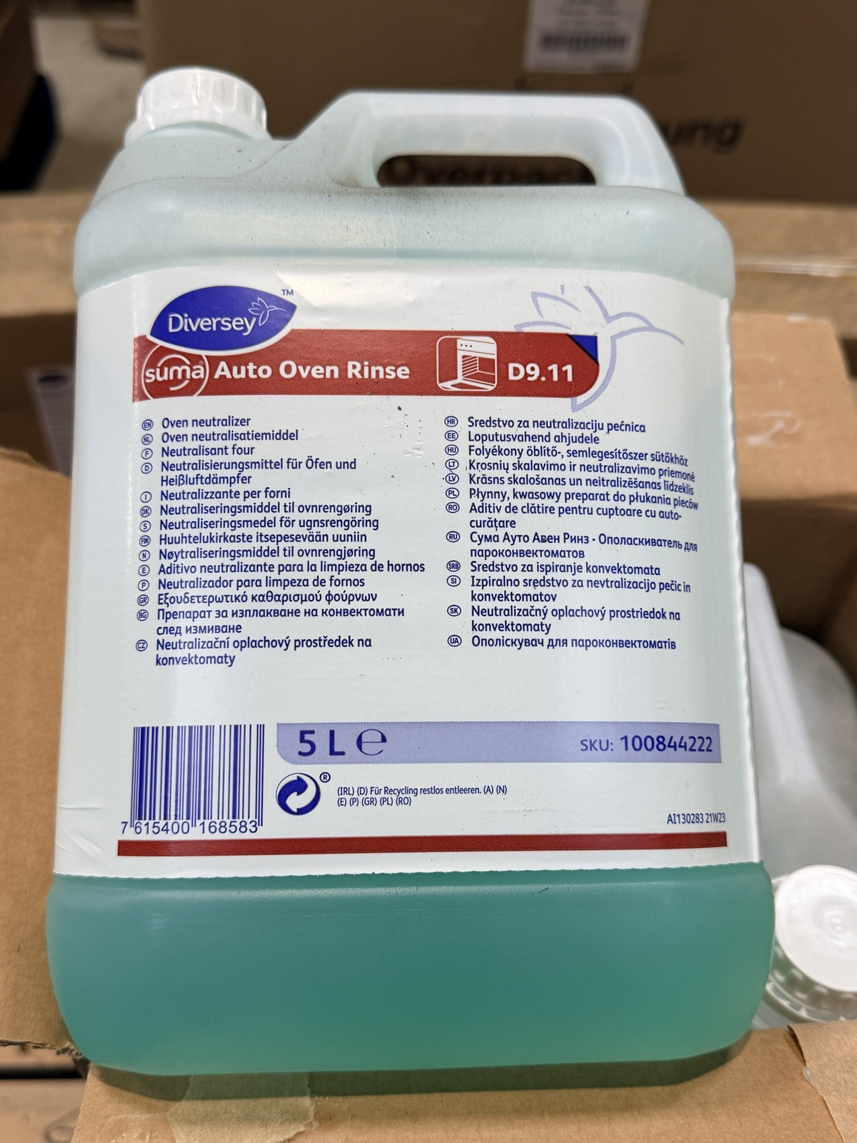 Diversey Suma Auto Oven Rinse D9.11 – actual stock photo 2