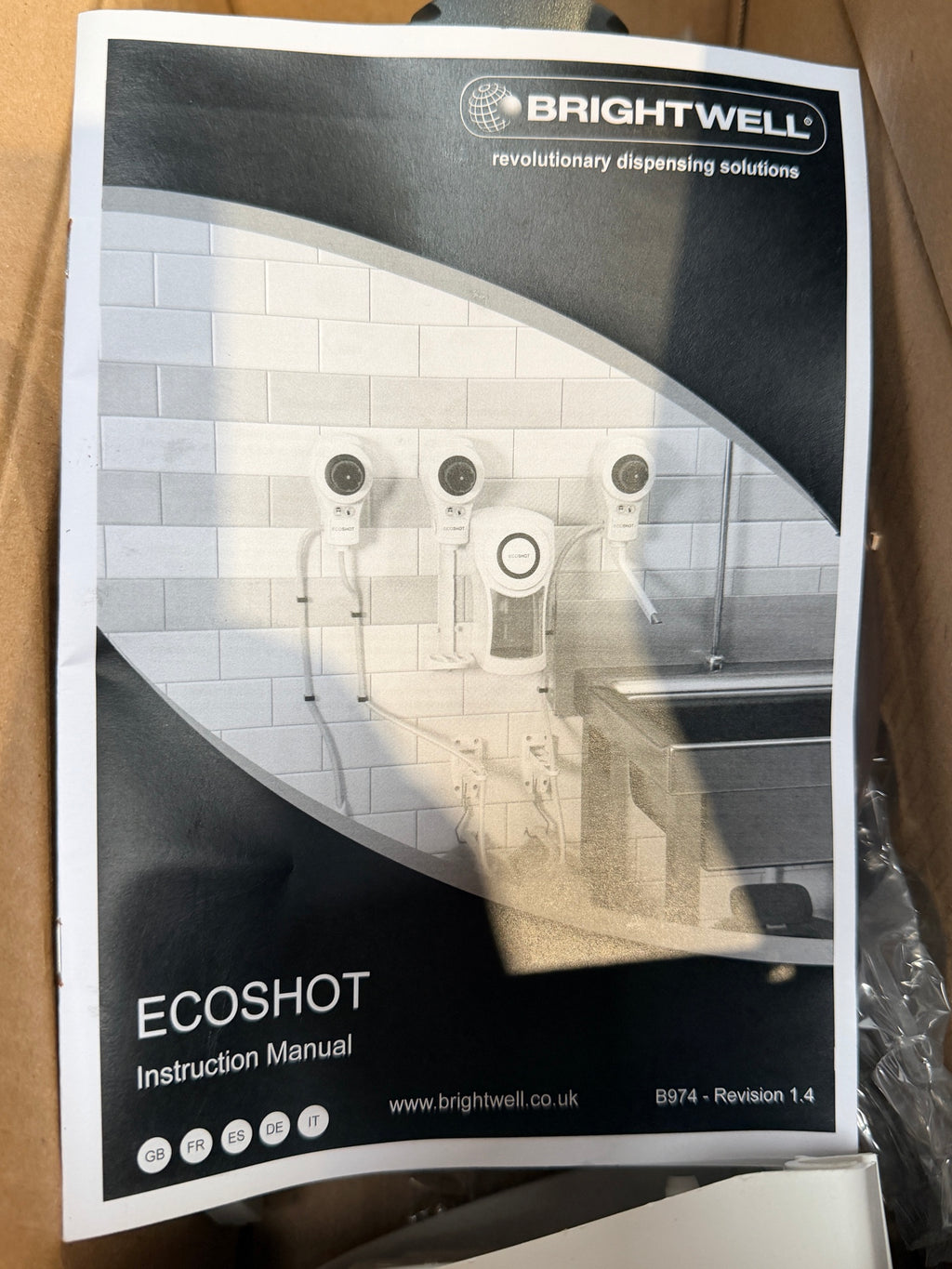 Brightwell Ecoshot instruction manual B974