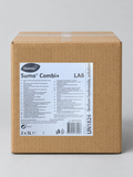 Diversey Suma Combi+ LA6 2 x 5L case, 101101254 – studio image with the real case label