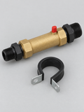 Diversey DCV R-Gap kit 1212274 – brass double check valve and clip – studio image
