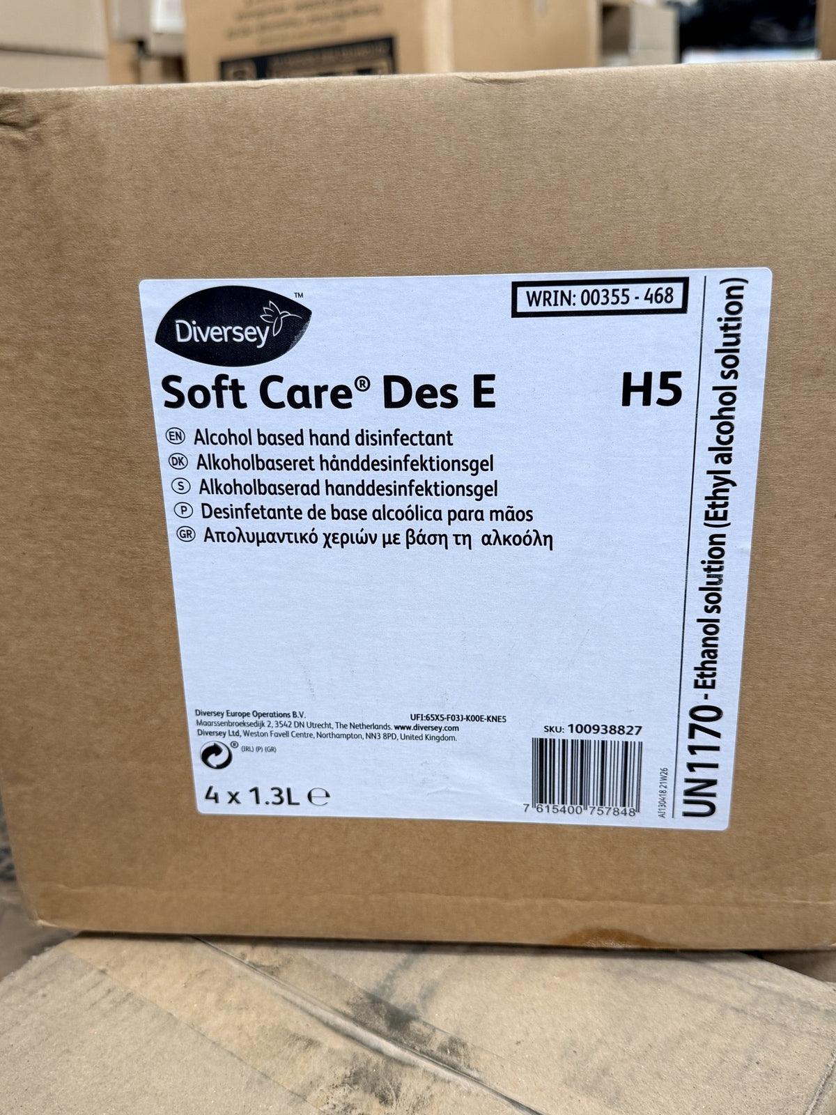 Diversey Soft Care Des E H5 – actual stock photo 1