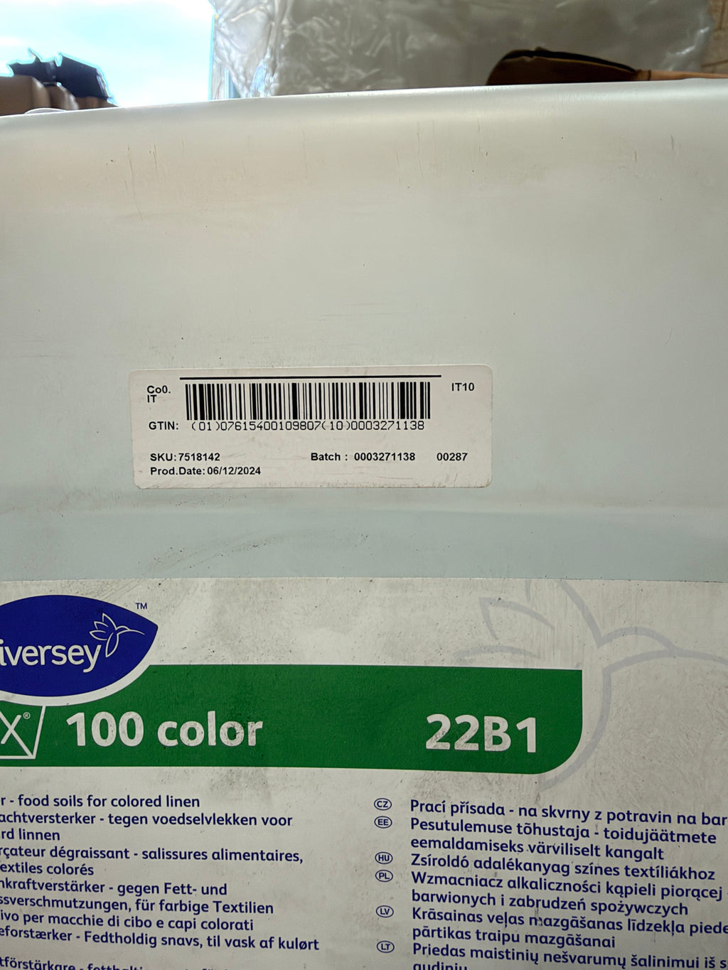 Clax 100 Color batch 0003271138, production date 06/12/2024