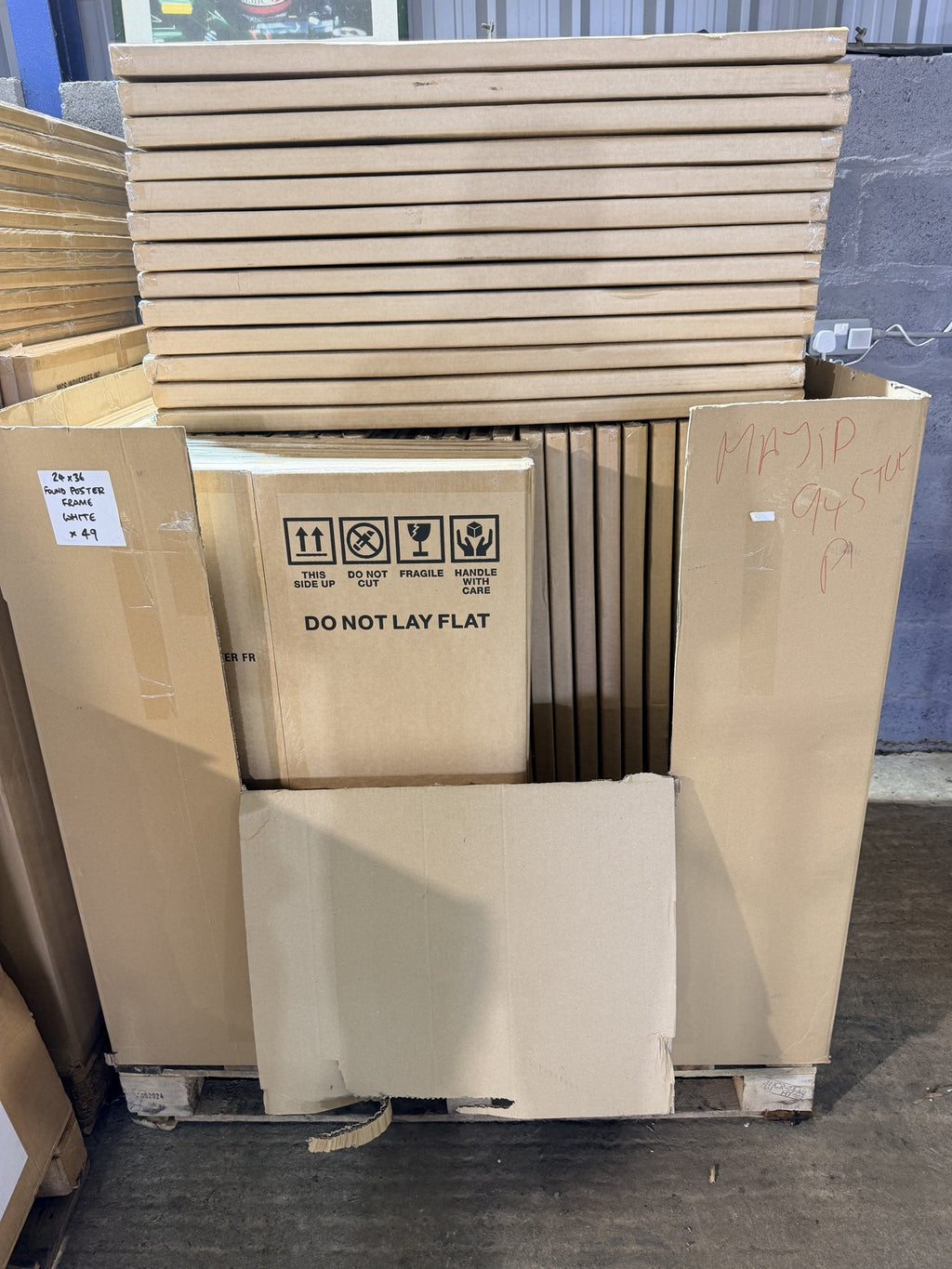 MCS Gallery Foundation 24x36" White Poster Frames – actual stock photo 1