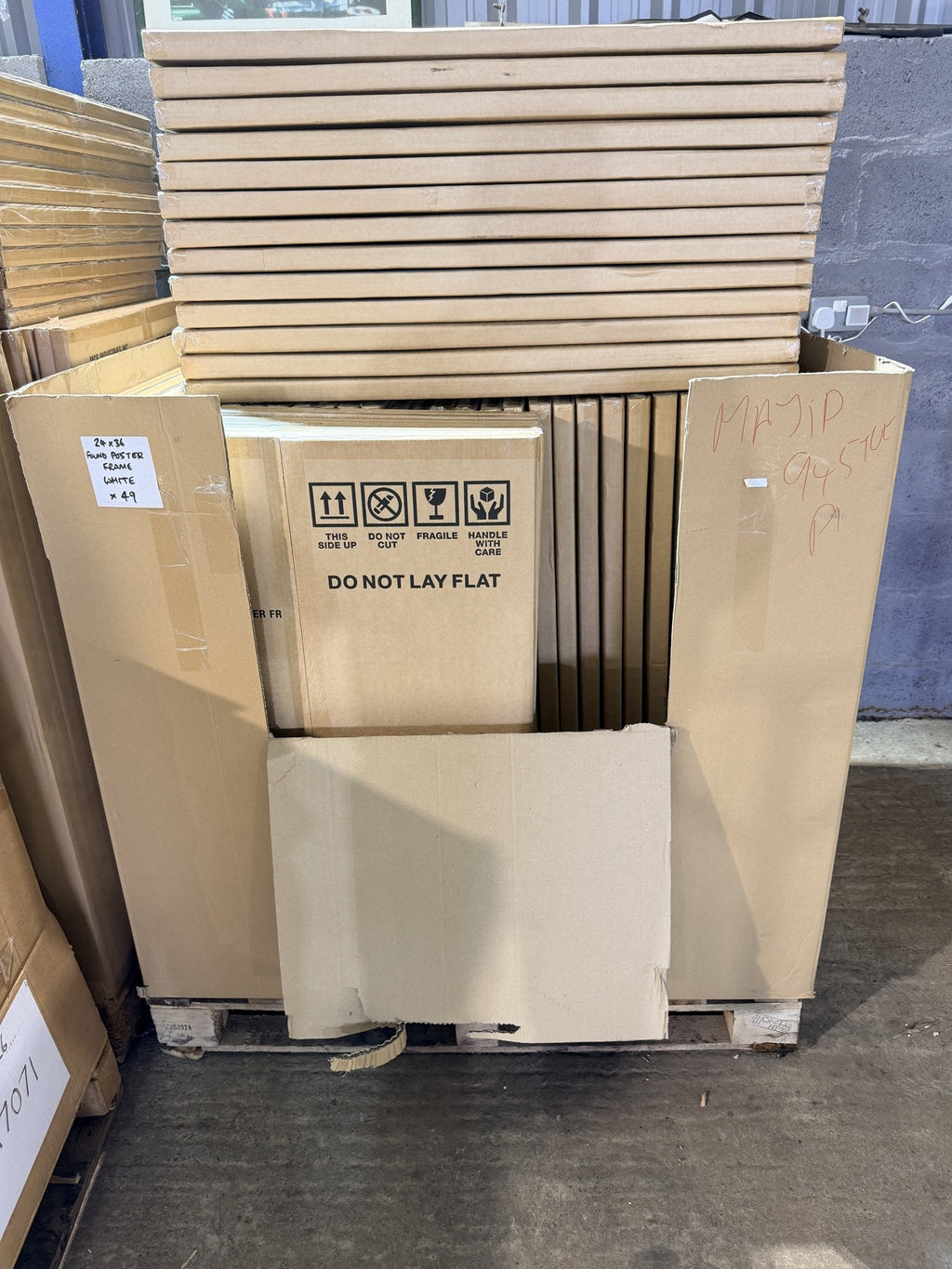 MCS Gallery Foundation 24x36" White Poster Frames – actual stock photo 2