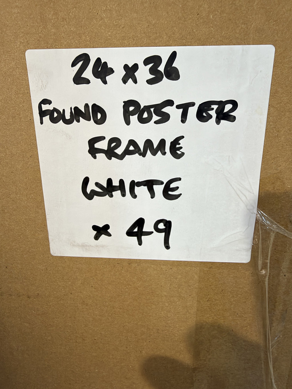 MCS Gallery Foundation 24x36" White Poster Frames – actual stock photo 3