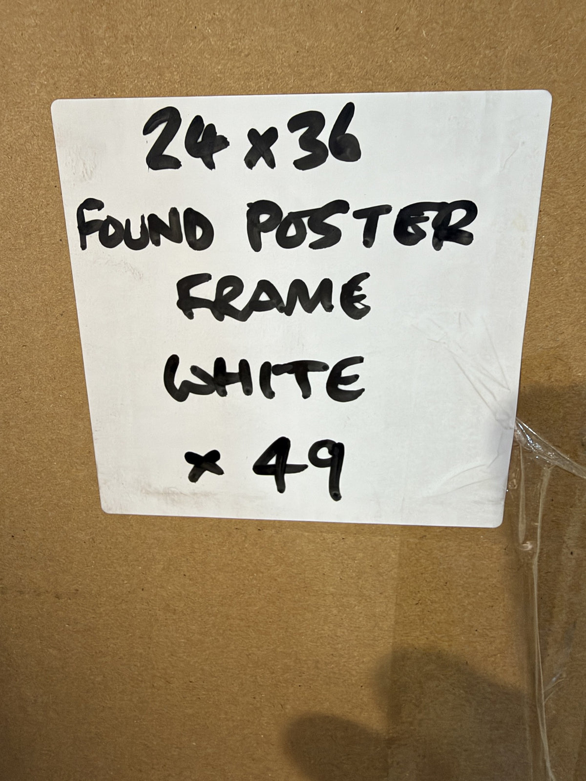 MCS Gallery Foundation 24x36" White Poster Frames – actual stock photo 3