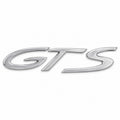 Silver-coloured aftermarket GTS badge set