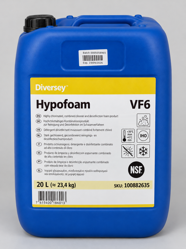 Diversey Hypofoam VF6 20L drum – studio image