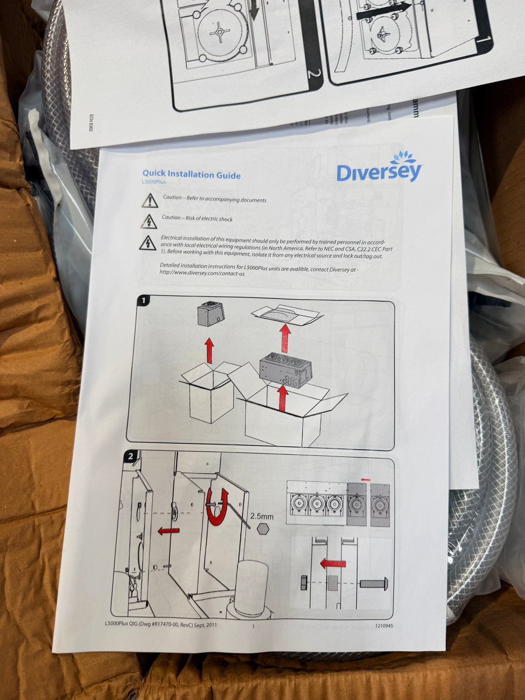 Diversey L5000+5 Pump Installation Kit (Non-Flush Manifold) – installation guides photo 2