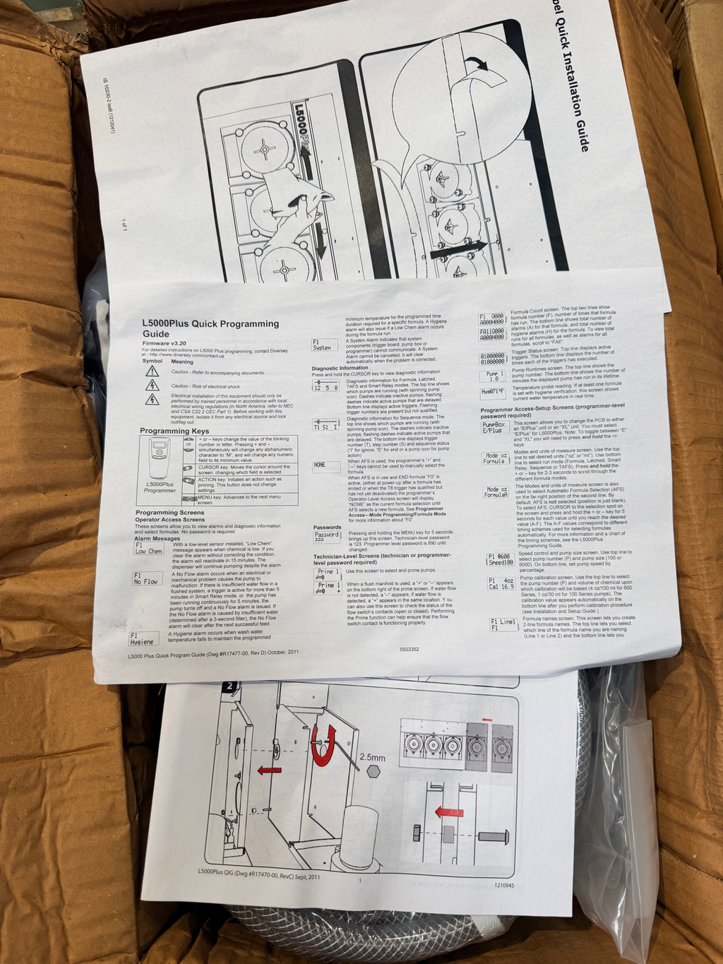 Diversey L5000+5 Pump Installation Kit (Non-Flush Manifold) – installation guides photo 3