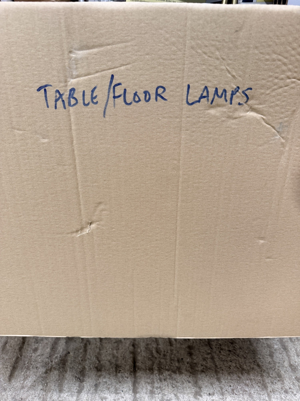 B&Q Customer Returns Pallet – Table & Floor Lamps – actual stock photo 5