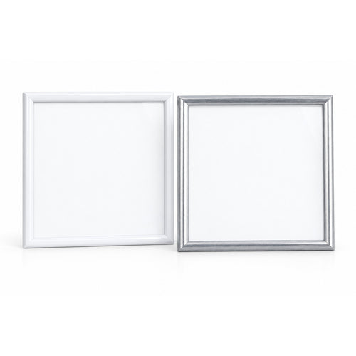 DÖRR New York 30x30cm square photo frames in white and steel, studio photo