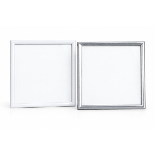 DÖRR New York 30x30cm square photo frames in white and steel, studio photo