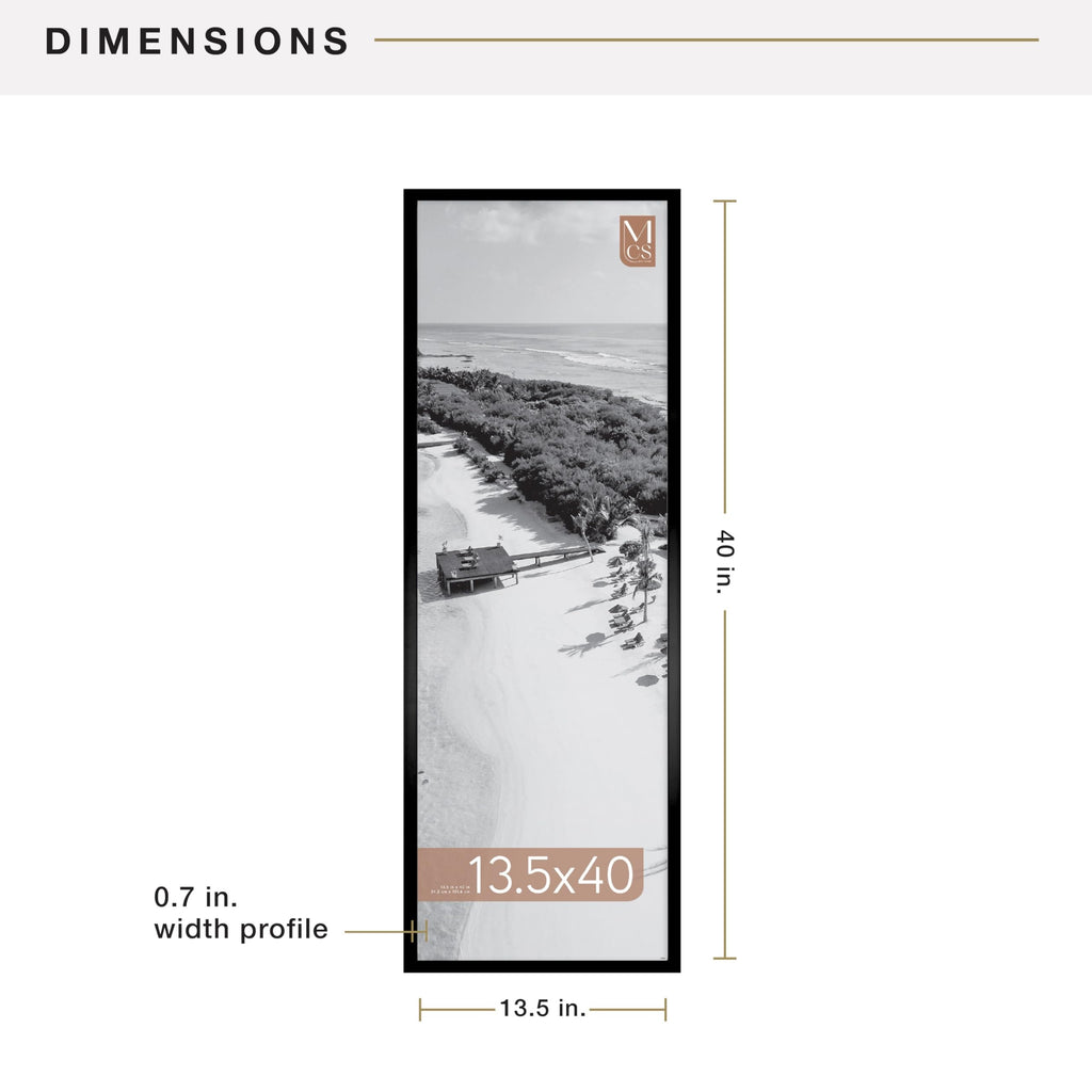 MCS Gallery Foundation 13.5x40 poster frame dimensions – manufacturer library photo