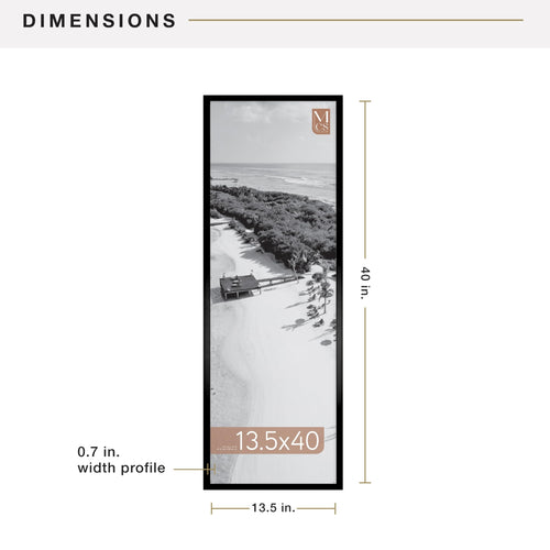 MCS Gallery Foundation 13.5x40 poster frame dimensions – manufacturer library photo
