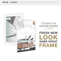 MCS Gallery Foundation 24x36 poster frame, white – manufacturer library photo