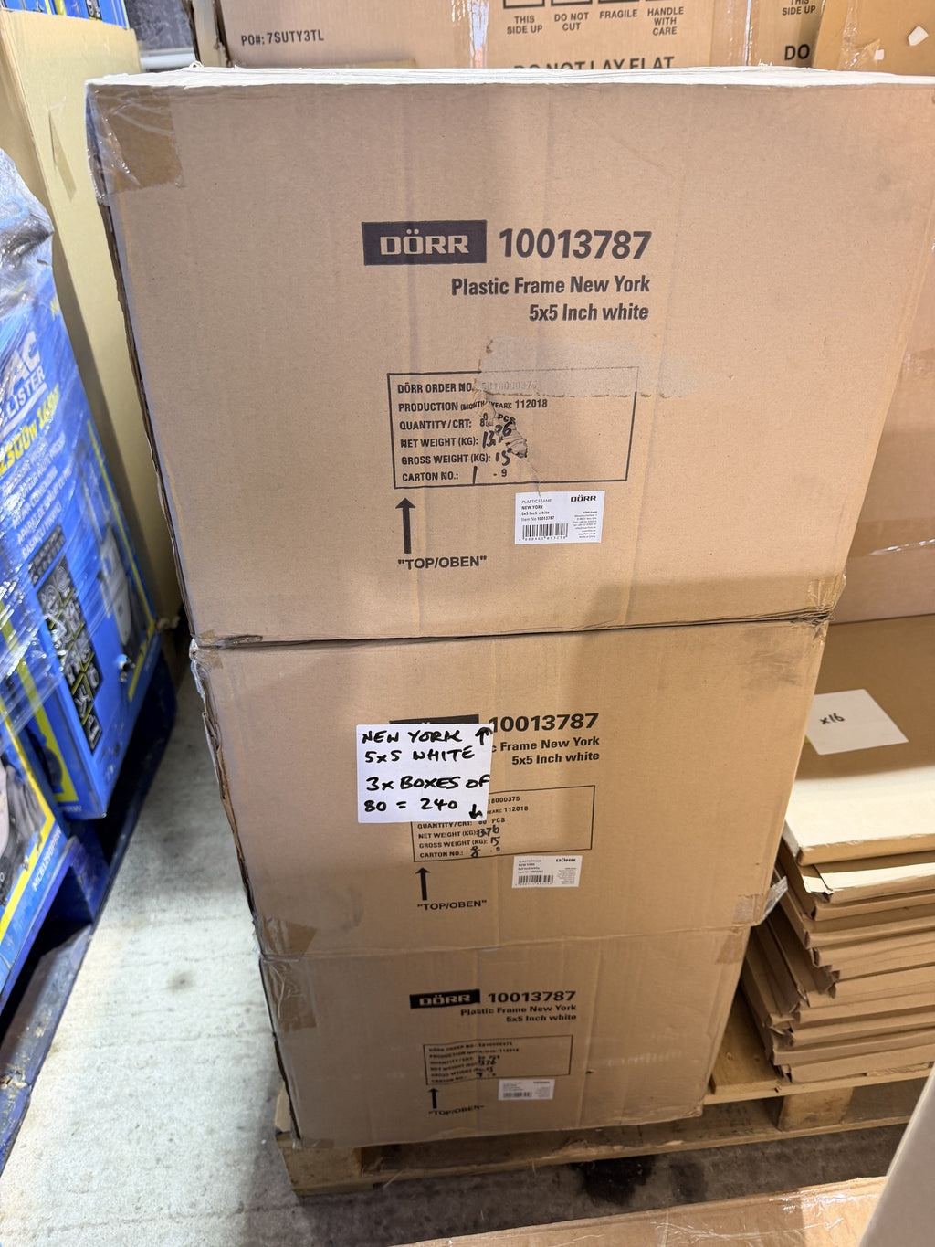 Dörr New York 5x5" White Photo Frames – actual stock photo 1
